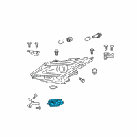 OEM 2018 Lexus RX350L Computer Sub-Assembly, H Diagram - 89907-48130