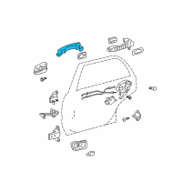 OEM 2006 Toyota Highlander Handle, Outside Diagram - 69211-12220-L2