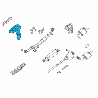 OEM 2011 Nissan Altima Manifold Assembly-Exhaust With Catalyst Diagram - 140E2-JA92E