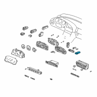 OEM 2002 Acura TL Switch Assembly, Hazard Diagram - 35510-S0K-A01