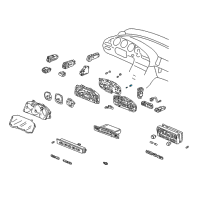 OEM Acura Socket Assembly, Bulb (14V 1.4W) (Base Black) (Northland Silver) Diagram - 35505-SA5-003