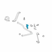 OEM 2012 Toyota Venza Stabilizer Bar Front Bracket Diagram - 48832-0E040