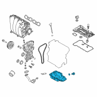 OEM 2014 Kia Forte Koup Pan Assembly-Engine Oil Diagram - 215102E022