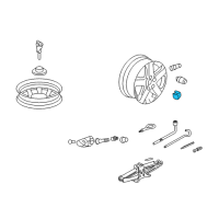 OEM Acura RDX Cap Assembly, Aluminum Wheel Center Diagram - 44732-SJA-A90