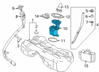 OEM BMW M5 Fuel Pump, Right Diagram - 16-11-7-856-997