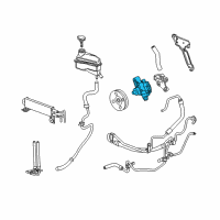 OEM Cadillac SRX Power Steering Pump Diagram - 25900769