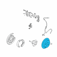 OEM 2018 Hyundai Sonata Disc-Rear Brake Diagram - 58411-3Q000