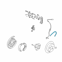 OEM 2015 Kia Optima Rear Wheel Hose Right Diagram - 587382T700