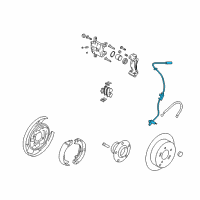 OEM 2014 Kia Optima Sensor Assembly-Abs Rear Wheel Diagram - 599302T000