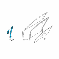 OEM 2001 Kia Rio Window REGULATER Assembly-Power Diagram - 0K30C58560B