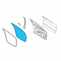 OEM 2019 Lincoln MKZ Door Weatherstrip Diagram - GP5Z-5420531-A