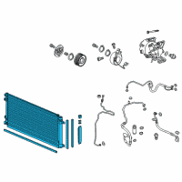 OEM 2016 Honda Civic Condenser Assy Diagram - 80100-TBC-A01