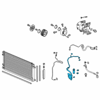 OEM Honda Civic Hose Comp, Suction Diagram - 80312-TBC-A04