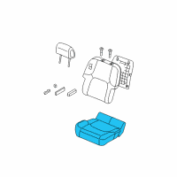 OEM Nissan Pathfinder Cushion Assembly - Front Seat Diagram - 87300-ZL26C