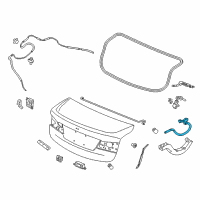 OEM 2015 Acura TLX Hinge Complete L, Trun Diagram - 68660-TZ3-A00ZZ