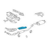 OEM 2006 Toyota Corolla Heat Shield Diagram - 58153-20141