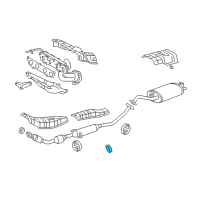 OEM 2007 Toyota Corolla Center Pipe Gasket Diagram - 17451-0D050