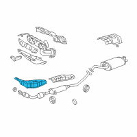 OEM 2003 Toyota Corolla Heat Shield Diagram - 58151-12210