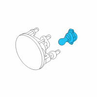 OEM 2009 Ford Explorer Sport Trac Fog Lamp Bulb Diagram - 8L8Z-13466-B