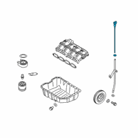 OEM 2019 Hyundai Santa Fe Oil Level Gauge Rod Assembly Diagram - 26611-2GGB0