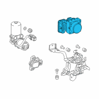 OEM 2022 Toyota Prius Actuator Assembly Diagram - 44050-47060