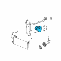 OEM 2001 Hyundai XG300 Compressor Assembly Diagram - 97701-39882