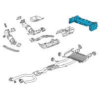 OEM 2014 Cadillac CTS Heat Shield Diagram - 23266995