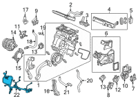OEM Acura Wire Harness, Aircon Diagram - 32157-TYA-A00