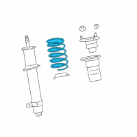 OEM 2014 Lexus LS460 Spring, Coil, Front Diagram - 48131-50261