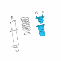 OEM 2017 Lexus LS460 Front Suspension Support Sub-Assembly, Right Diagram - 48680-50190