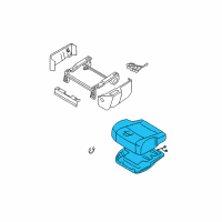 OEM 2006 Nissan Quest Cushion Assembly - Front Seat Diagram - 87350-ZF060