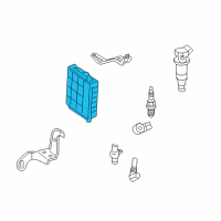 OEM Lexus Engine Control Computer Diagram - 89661-60Q21