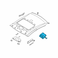 OEM 2010 Nissan Altima Switch Sunroof Diagram - 25450-ZX00C