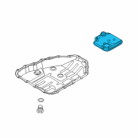 OEM Kia Valve Body Oil Filter Assembly Diagram - 4632123001