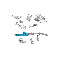 OEM Jeep Wrangler Column-Steering Diagram - 5057078AA