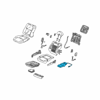 OEM 2002 Acura CL Heater, Front Seat Cushion Diagram - 81134-S3M-A61