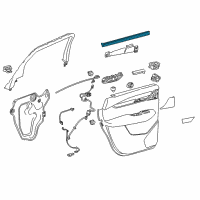 OEM 2020 Cadillac XT5 Belt Weatherstrip Diagram - 23198091