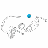 OEM Infiniti EX35 Pulley Assy-Idler Diagram - 11925-EY00A