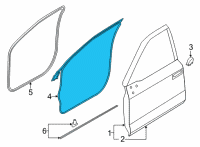 OEM 2022 Ford F-150 WEATHERSTRIP Diagram - ML3Z-1520530-A