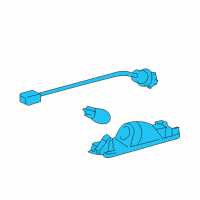 OEM 2009 Toyota RAV4 License Lamp Diagram - 81270-42060
