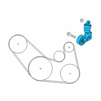 OEM Toyota Yaris Belt Tensioner Diagram - 16620-WB002