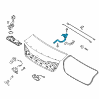 OEM 2018 Hyundai Sonata Hinge Assembly-Trunk Lid, LH Diagram - 79210-C2500