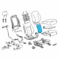 OEM 2014 Chevrolet Cruze Seat Back Heater Diagram - 95071254