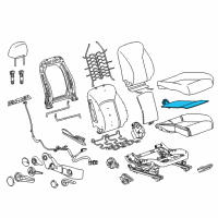 OEM 2014 Chevrolet Cruze Seat Cushion Heater Diagram - 95071253