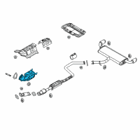 OEM 2018 Hyundai Elantra GT Catalyst Case Assembly Diagram - 28530-2B710