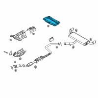 OEM 2018 Hyundai Elantra GT Protector-Heat Rear Diagram - 28795-G3100