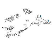 OEM 2017 Hyundai Ioniq Hanger-Exhaust Pipe Diagram - 28762-G2000