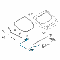 OEM 2018 Nissan 370Z Inside Handle-Trunk Lid Diagram - 84691-1EA1A