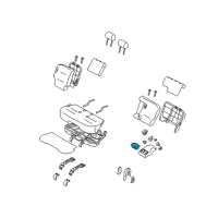 OEM 2010 Nissan Cube Insert ARMREST Diagram - 88775-1FA0B