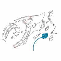 OEM 2019 Ford Police Responder Hybrid Filler Pocket Diagram - DG9Z-5427936-C